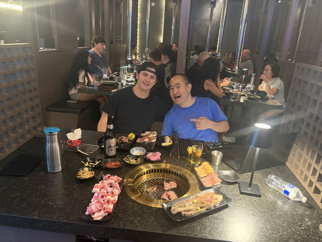 Jack Allard and Dennis Yu at Korean BBQ in Las Vegas